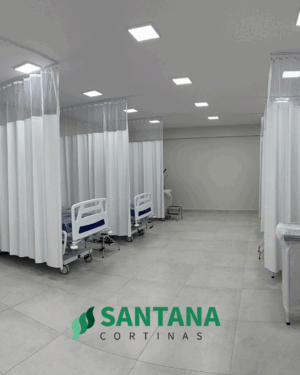 Cortinas Divisórias para Leito Hospitalar e Box de Banheiro