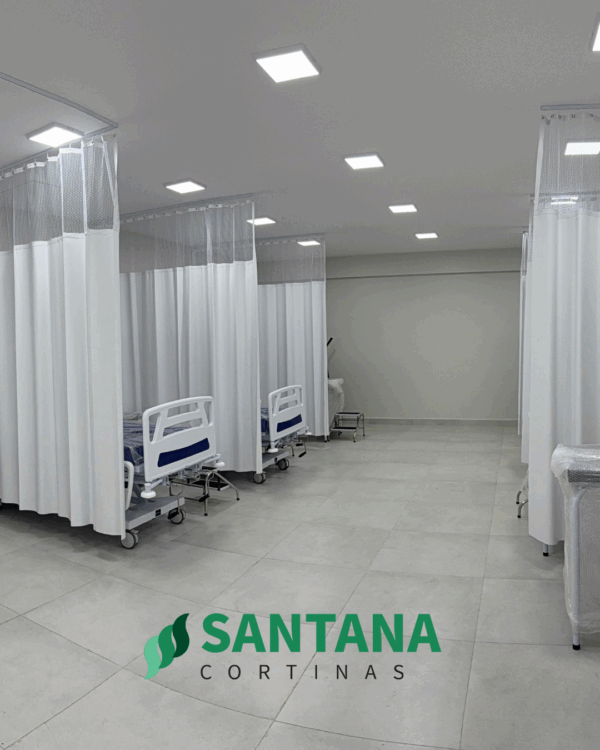 Cortinas Divisórias para Leito Hospitalar e Box de Banheiro
